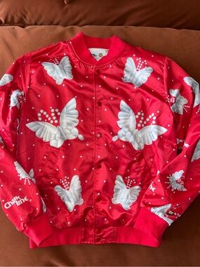Chalk Line WWF Legends Ric Flair Nature Boy  Jacket Red Satin Butterfly Small